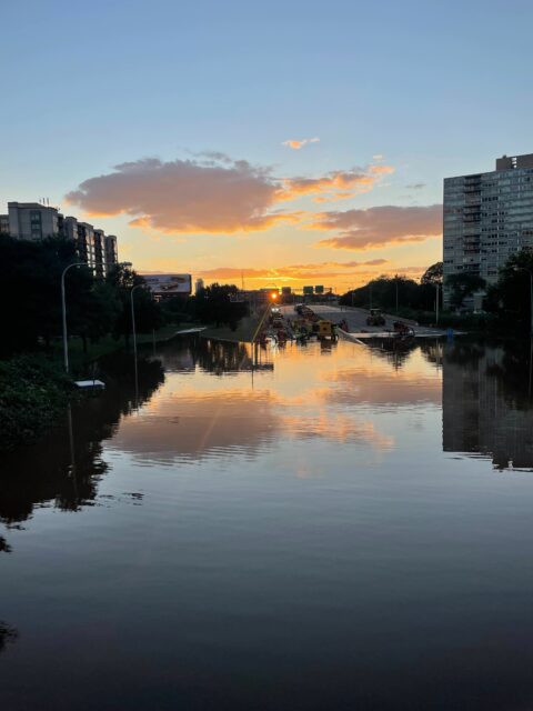 Picture of submerged expressway